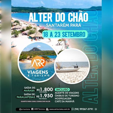 ALTER DO CHÃO EM SANTARÉ-PA   EXCURSÃO