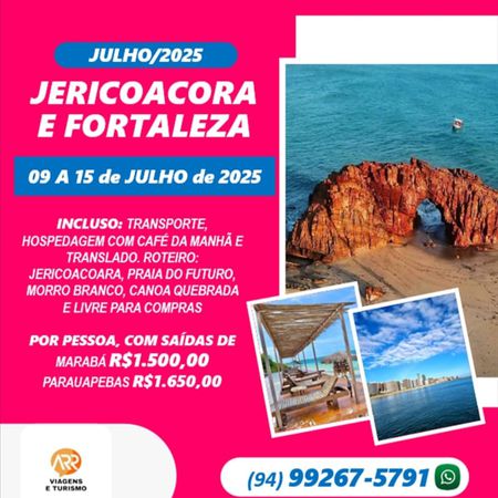 JERICOACOARA E FORTALEZA FERIAS DE JULHO 2025