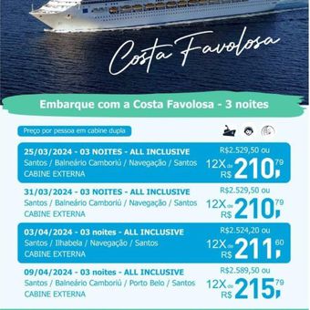 Cruzeiro Costa Favolosa
