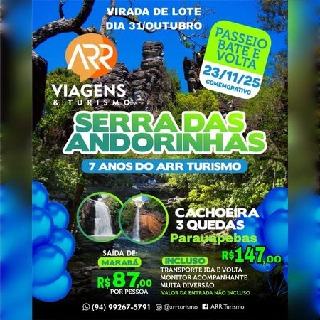 Serra das Andorinhas- cachoeira três quedas