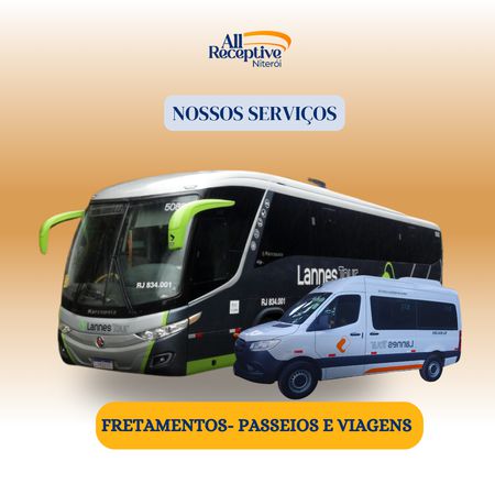 FRETAMENTO DE TRANSPORTES TURÍSTICOS - Van - micro - ôninus -ônibus
