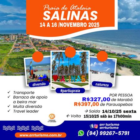 Salinas praia do Atalaia - Bate-Volta