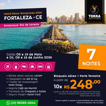 Fortaleza/CE - Baixa Temporada 2024