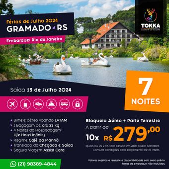 Gramado/RS - Férias de Julho 2024