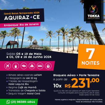 Aquiraz/CE - Baixa Temporada 2024