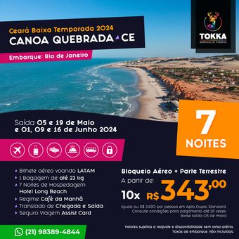 Canoa Quebrada/CE - Baixa Temporada