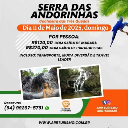 Serra das Andorinhas- cachoeira três quedas